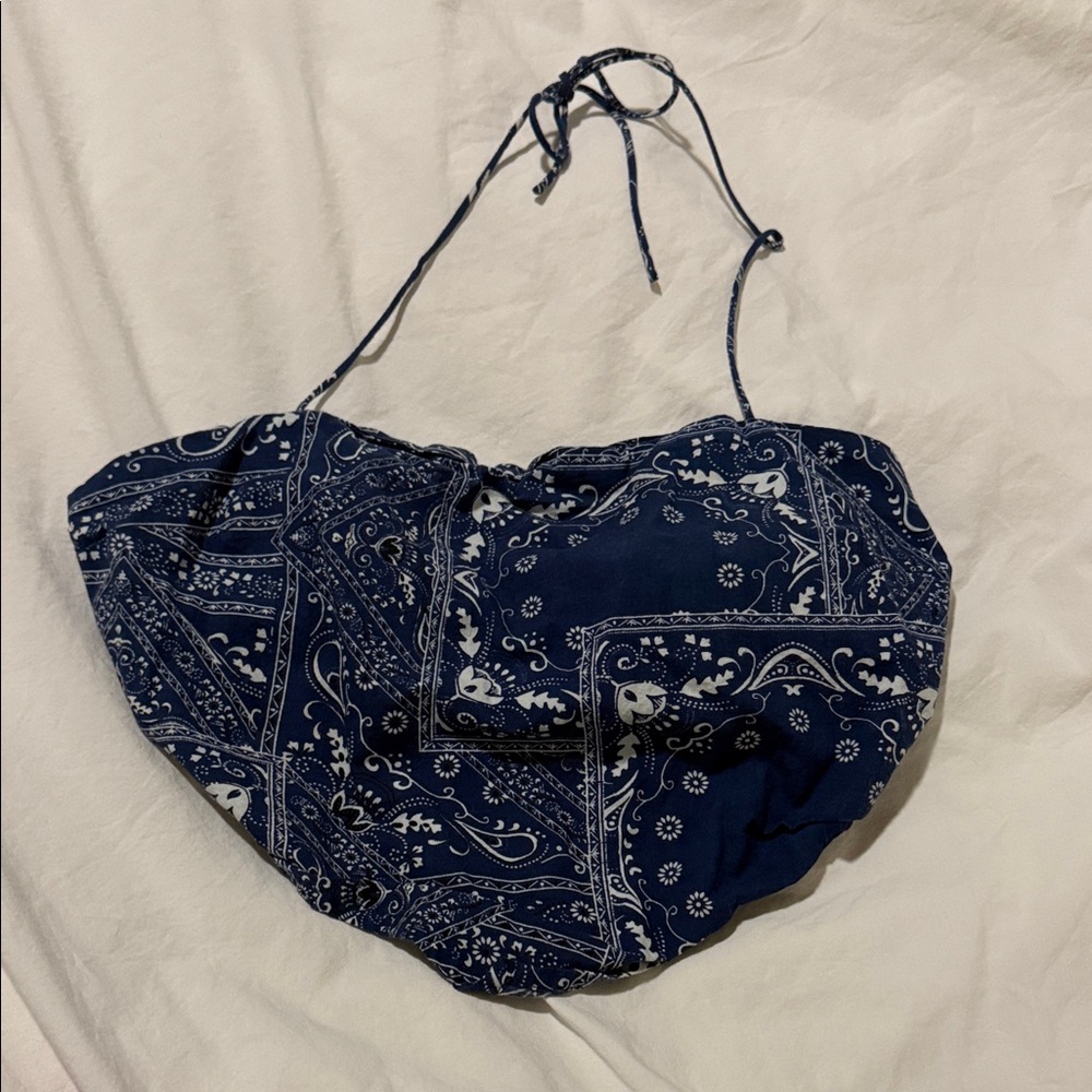 ASOS Bandana Halter Crop Top